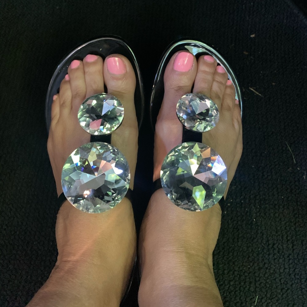 Black Jelli Sandlals